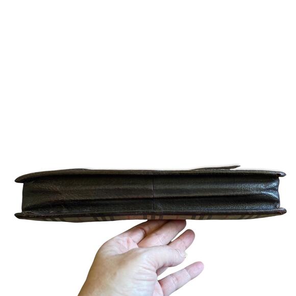 Burberry Vintage Tartan Mini Portfolio Clutch Authentic - Picture 8 of 10